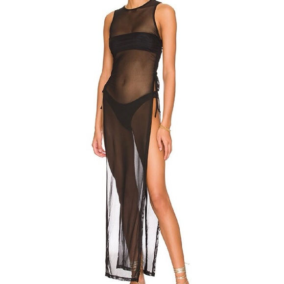 Revolve Superdown Chelsea Maxi Brown Cover Up Sz Small - Picture 1 of 10